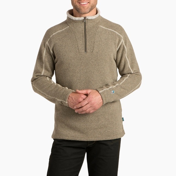 Kuhl Other - Kuhl Europa 1/4 Zip Pullover Oatmeal Tan Size Large